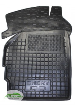 Коврик в салон водительский для Chery QQ резиновый (AVTO-Gumm)
