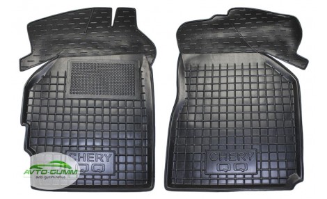 Коврики в салон, водительский + пассажир для Chery QQ полиуретан (AVTO-Gumm)