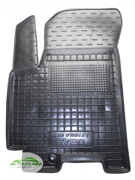 Коврик в салон водительский для Chevrolet Aveo T250 2006-2011 резиновый (AVTO-Gumm)