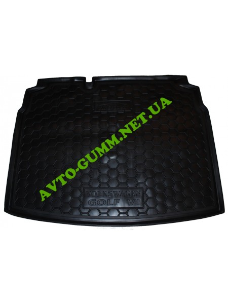 Коврик в багажник для Volkswagen Golf 6 (хетчбэк) полиуретан ( Avto-Gumm )