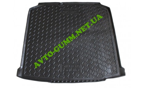 Коврик в багажник для Skoda Fabia ll (2007-) (универсал) полиуретан ( Avto-Gumm )