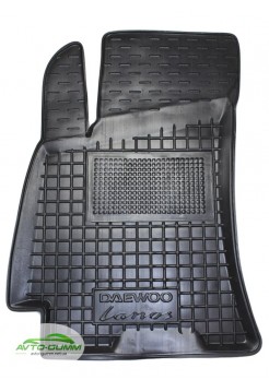 Коврик в салон водительский для Daewoo Lanos резиновый (AVTO-Gumm)
