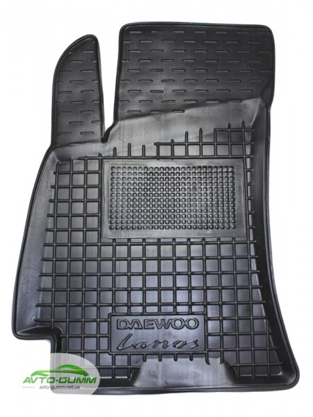 Коврик в салон водительский для Daewoo Lanos резиновый (AVTO-Gumm)
