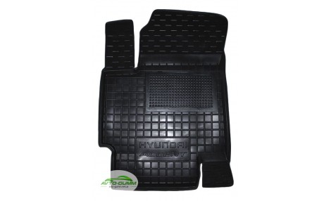 Коврик в салон водительский для Hyundai Accent 2006- 2010 резиновый (AVTO-Gumm)