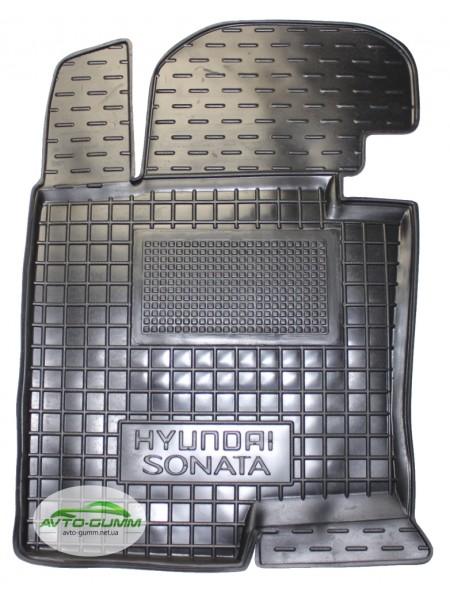 Коврик в салон водительский для Hyundai Sonata VIl 2010 резиновый (AVTO-Gumm)