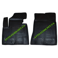 Коврики в салон, водительский + пассажир для Hyundai Santa-Fe 2010-2012 (5мест) полиуретан (AVTO-Gumm)