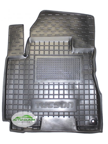 Коврик в салон водительский для Hyundai Tucson резиновый (AVTO-Gumm)