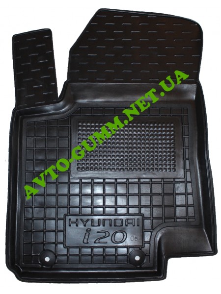 Коврик в салон водительский для Hyundai і20 (2010-) резиновый (AVTO-Gumm)