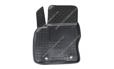 Коврик в салон водительский для Ford Focus (2005-) резиновый (AVTO-Gumm)