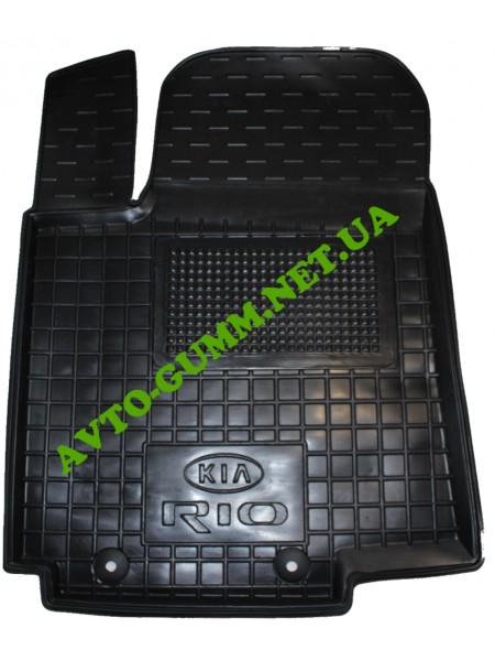 Коврик в салон водительский для Kia Rio (2011-), резиновый (AVTO-Gumm)