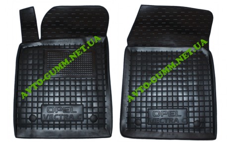 Коврики в салон, водительский + пассажир для Opel Vectra C, полиуретан (AVTO-Gumm)