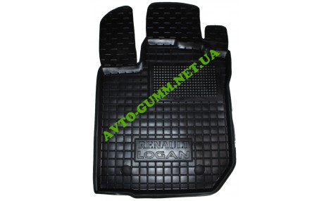 Коврик в салон водительский для Renault Logan (2013-) резиновый (AVTO-Gumm)