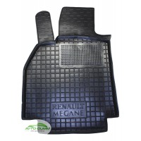 Коврик в салон водительский для Renault Megane ll резиновый (AVTO-Gumm)