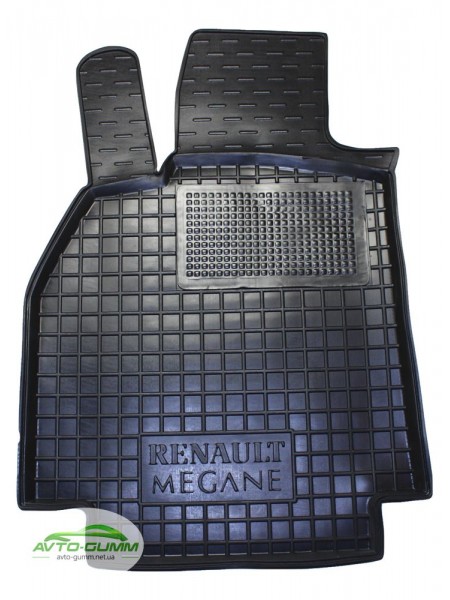Коврик в салон водительский для Renault Megane ll резиновый (AVTO-Gumm)
