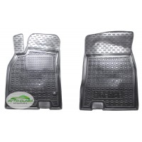 Коврики в салон, водительский + пассажир для Renault Megane lll хетчбэк (2010-) полиуретан (AVTO-Gumm)