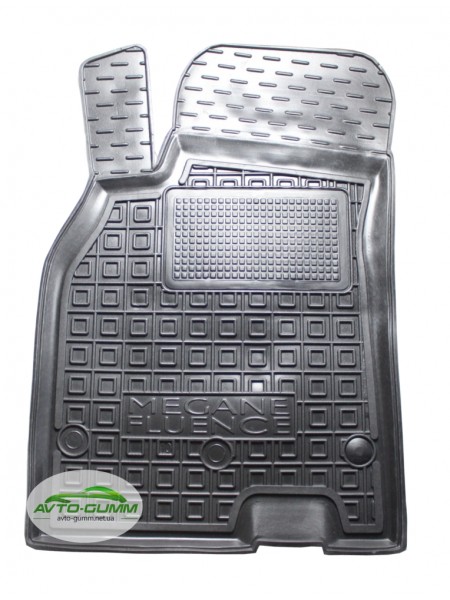 Коврик в салон водительский для Renault Megane lll хетчбэк (2010-) полиуретановый (AVTO-Gumm)