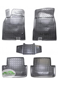 Коврики в салон для Renault Megane lll хетчбэк (2010-) полиуретан (AVTO-Gumm)