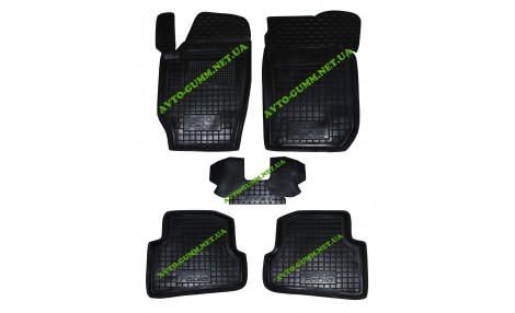 Коврики в салон для Skoda Fabia ll (2007-) полиуретан (AVTO-Gumm)