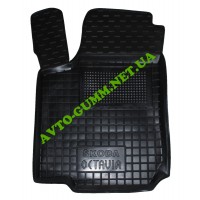 Коврик в салон водительский для Skoda Octavia A4 (1996 - 2010) резиновый (AVTO-Gumm)