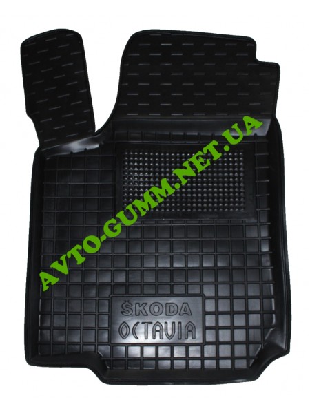 Коврик в салон водительский для Skoda Octavia A4 (1996 - 2010) резиновый (AVTO-Gumm)
