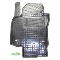Коврик в салон водительский для Skoda Octavia A5 (2004 - 2012) полиуретановый (AVTO-Gumm)