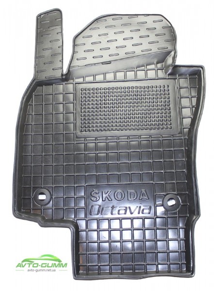 Коврик в салон водительский для Skoda Octavia A5 (2004 - 2012) полиуретановый (AVTO-Gumm)