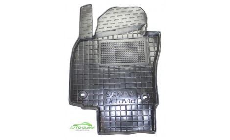 Коврик в салон водительский для Skoda Octavia A5 (2004 - 2012) полиуретановый (AVTO-Gumm)