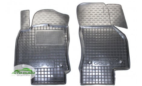Коврики в салон, водительский + пассажир для Volkswagen Golf 7 ( полиуретан ) ( Avto-Gumm )