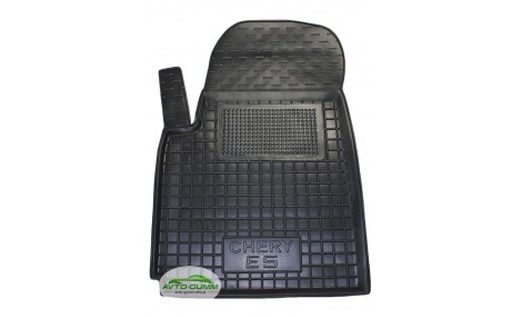 Коврик в салон водительский для Chery E5 2013 резиновый (AVTO-Gumm)
