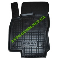 Коврик в салон водительский для Skoda Octavia A7 (2013-) резиновый (AVTO-Gumm)