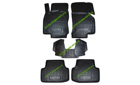 Коврики в салон для Skoda Octavia A7 (2013-) полиуретан (AVTO-Gumm)