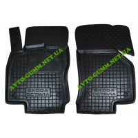 Коврики в салон, водительский + пассажир для Skoda Octavia A7 (2013-) полиуретан (AVTO-Gumm)