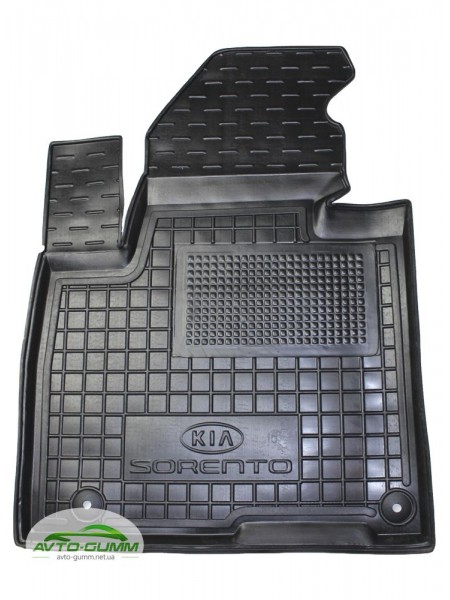 Коврик в салон водительский для Kia Sorento (2015-) 5 местный, резиновый (AVTO-Gumm)
