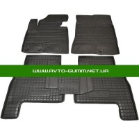 Коврики в салон для Hyundai Santa-Fe 2006-2010 (5мест) полиуретан (AVTO-Gumm)