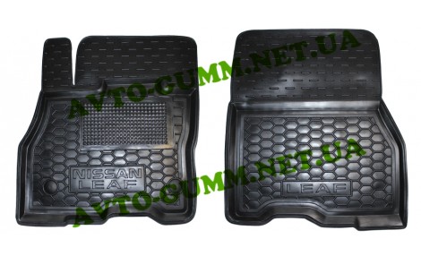 Коврики в салон, водительский + пассажир для Nissan Leaf ( полиуретан ) ( Avto-Gumm )