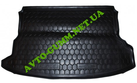 Коврик в багажник для Hyundai Tucson (2004-) полиуретан ( Avto-Gumm )
