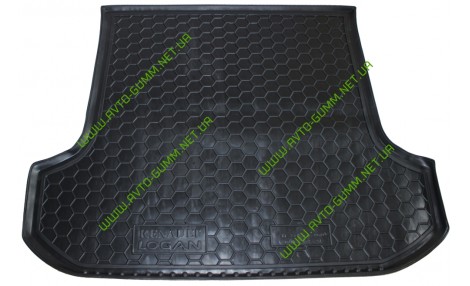 Коврик в багажник для Renault Logan MCV (2013-) (универсал) полиуретан ( Avto-Gumm )