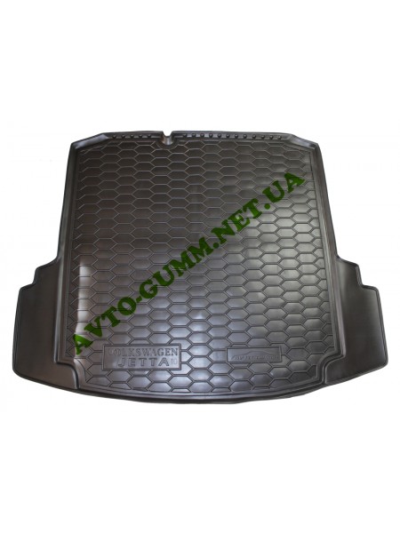 Коврик в багажник для Volkswagen Jetta (2010-) MID (с "ушами") полиуретан ( Avto-Gumm )