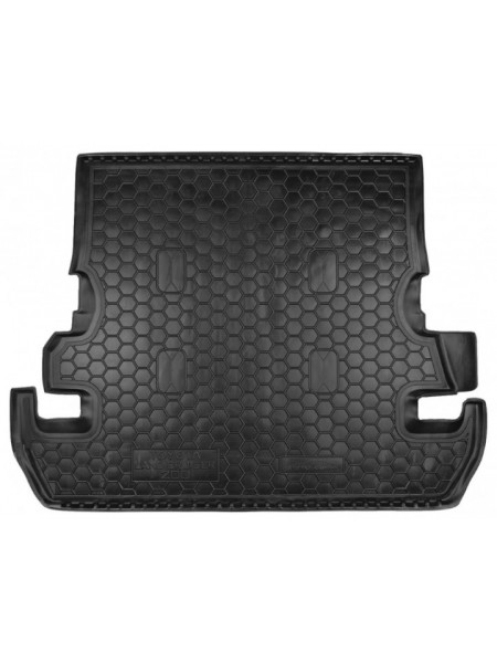Коврик в багажник для Toyota Land Cruiser 200 (7 мест) ( пластик ) ( Avto-Gumm )