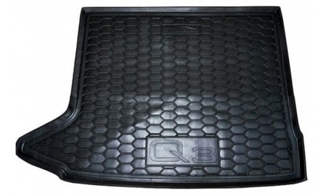 Коврик в багажник для Audi Q3 (2011-) ( пластик ) ( Avto-Gumm )
