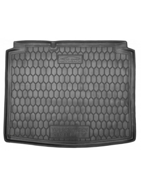 Коврик в багажник для Volkswagen Golf 4 (хетчбэк) пластик ( Avto-Gumm )