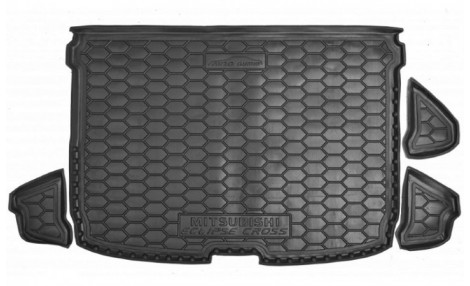 Коврик в багажник для  MITSUBISHI Eclipse Cross ( Avto-Gumm ) пластик