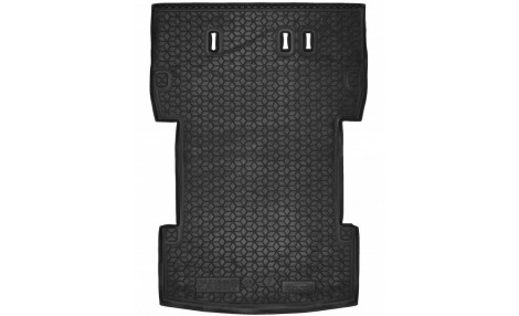Коврик в багажник для авто VW Caddy MAXI (7мест) полиуретан ( AVTO-Gumm )